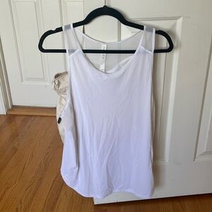 Lululemon size 10 white running shirt